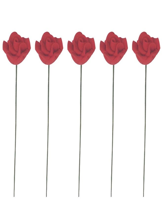 VICASKY 5pcs Dollhouse Bouquet Doll House Flowers Mini Landscape Model Miniature Flower Decor DIY Model Miniature Simulation Mini Rose Artificial - Image 1